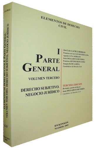 [9788497726184] ELEMENTOS DE DERECHO CIVIL (I - 3)