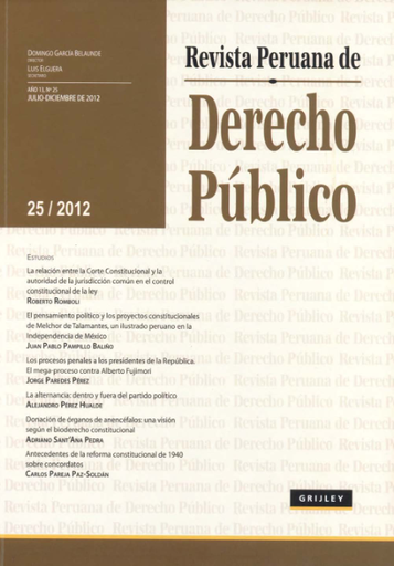 [033579] REVISTA PERUANA DE DERECHO PUBLICO N° 25
