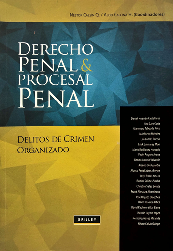 [9789972044601] DERECHO PENAL & PROCESAL PENAL
