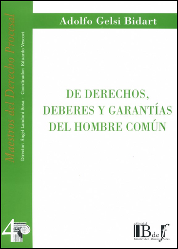 [9789974578715] DE DERECHOS, DEBERES Y GARANTÍAS DEL HOMBRE COMÚN