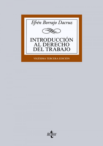 [9788430963331] INTRODUCCIÓN AL DERECHO DEL TRABAJO