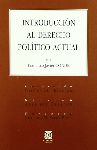 [9788498360912] INTRODUCCIÓN AL DERECHO POLÍTICO ACTUAL