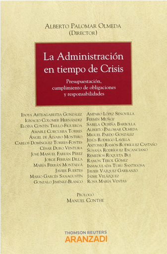 [9788490143094] LA ADMINISTRACIÓN EN TIEMPOS DE CRISIS