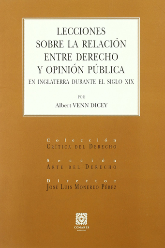 [9788498361889] LECCIONES SOBRE LA RELACIÓN ENTRE DERECHO Y OPINIÓN PÚBLICA