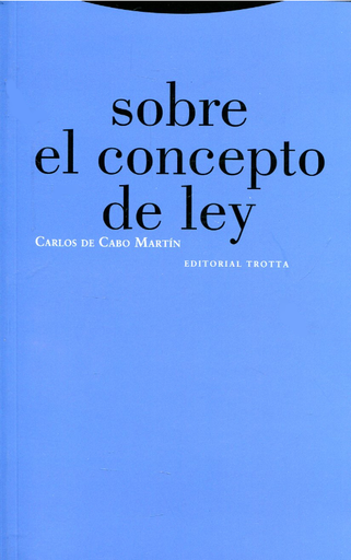 [9788481644319] SOBRE EL CONCEPTO DE LEY