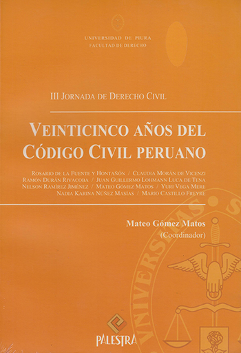 [9786124047688] VEINTICINCO AÑOS DEL CÓDIGO CIVIL PERUANO
