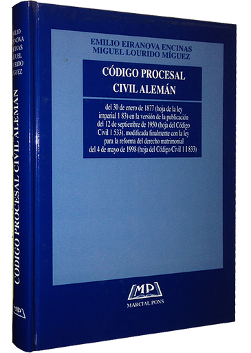 [9788472487956] CÓDIGO PROCESAL CIVIL ALEMÁN