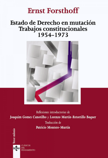 [9788430962808] ESTADO DE DERECHO EN MUTACIÓN. Trabajos constitucionales 1954 -1973