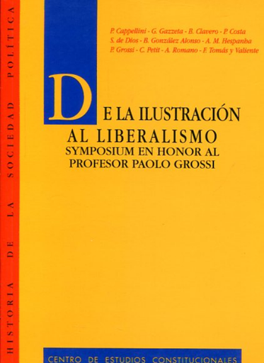 [9788425909801] DE LA ILUSTRACIÓN AL LIBERALISMO