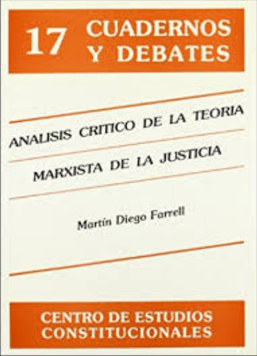 [8425908175] ANÁLISIS CRÍTICO DE LA TEORÍA MARXISTA DE LA JUSTICIA
