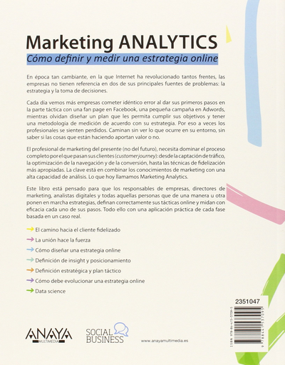 [9788441537095] MARKETING ANALYTIC