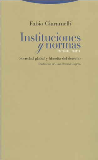 [9788498790658] INSTITUCIONES Y NORMAS
