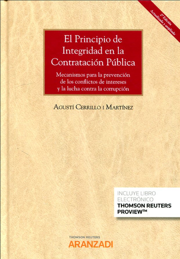 [9788413083742] EL PRINCIPIO DE INTEGRIDAD EN LA CONTRATACIÓN PÚBLICA