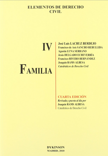 [9788498499681] ELEMENTOS DE DERECHO CIVIL (IV)