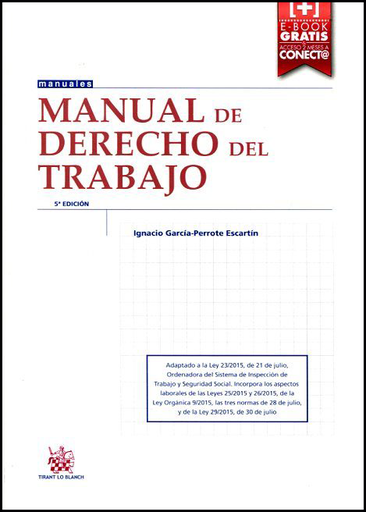 [9788491190127] MANUAL DE DERECHO DEL TRABAJO