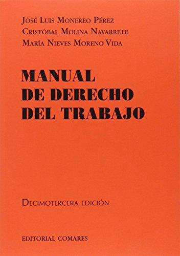 [9788490453186] MANUAL DE DERECHO DEL TRABAJO