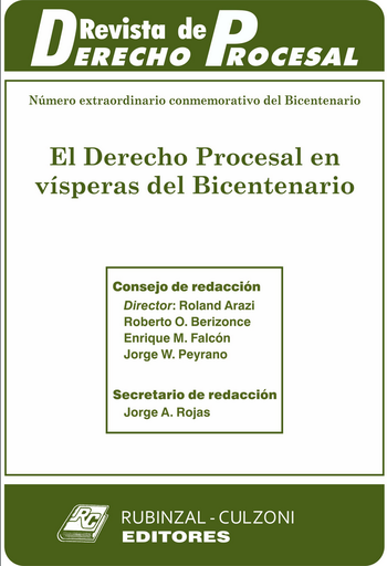 [9789873001000] REVISTA DE DERECHO PROCESAL - Número Extraordinario conmemorativo del Bicentenario