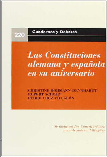 [9788425915314] LAS CONSTITUCIONES ALEMANA Y ESPAÑOLA EN SU ANIVERSARIO