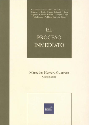 [9786124328572] EL PROCESO INMEDIATO