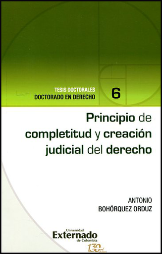 [9789587725353] PRINCIPIO DE COMPLETITUD Y CREACIÓN JUDICIAL DEL DERECHO
