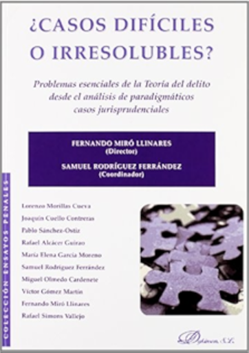 [9788498499964] ¿CASOS DIFÍCILES O IRRESOLUBLES?