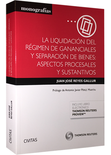 [9788447052059] LA LIQUIDACIÓN DEL RÉGIMEN DE GANANCIALES Y SEPARACIÓN DE BIENES