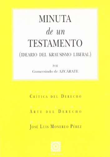 [9788484448327] MINUTA DE UN TESTAMENTO EN EL ORDENAMIENTO JURÍDICO ESPAÑOL