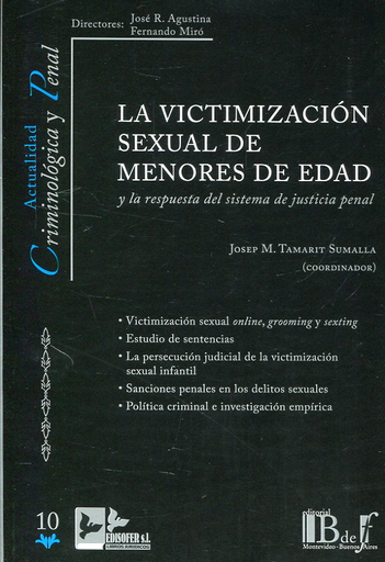 [9789974745247] LA VICTIMIZACIÓN SEXUAL DE MENORES DE EDAD