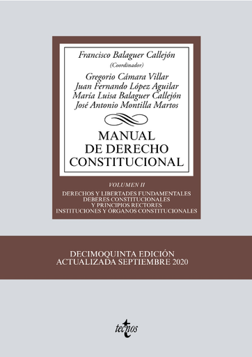 [9788430979882] MANUAL DE DERECHO CONSTITUCIONAL II
