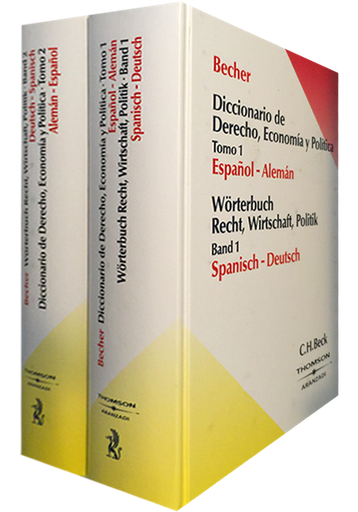 [9788483550977] DICCIONARIO DE DERECHO, ECONOMÍA Y POLÍTICA ESPAÑOL-ALEMÁN (2 tomos)