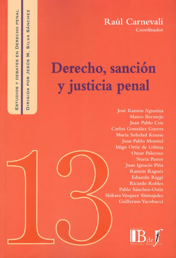 [9789974745087] DERECHO, SANCIÓN Y JUSTICIA PENAL