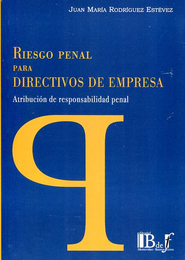 [9789974708983] RIESGO PENAL PARA DIRECTORES DE EMPRESA