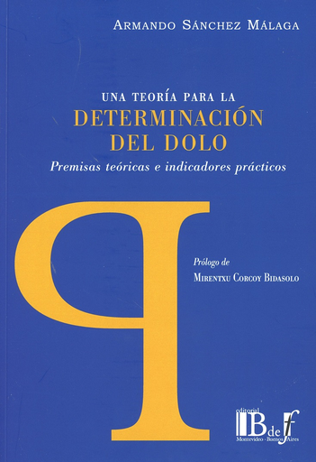 [9789974745551] UNA TEORÍA PARA LA DETERMINACIÓN DEL DOLO