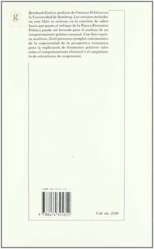 [9788474325812] COMPORTAMIENTO POLÍTICO Y ELECCIÓN RACIONAL