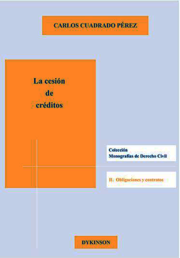 [9788490852330] LA CESIÓN DE CRÉDITOS