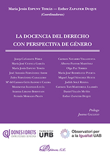 [9788491486015] LA DOCENCIA DEL DERECHO CON PERSPECTIVA DE GÉNERO