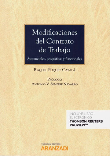 [9788413083537] MOFICACIONES DEL CONTRATO DE TRABAJO
