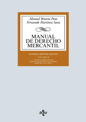 [9788430979868] MANUAL DE DERECHO MERCANTIL II