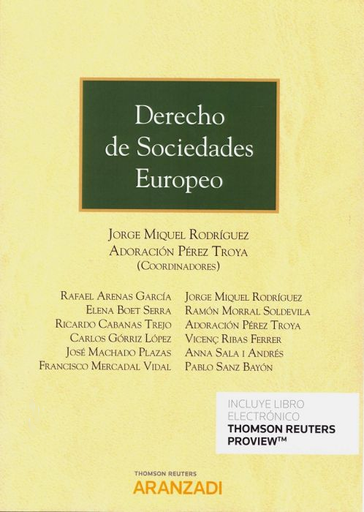 [9788413081380] DERECHO DE SOCIEDADES EUROPEO