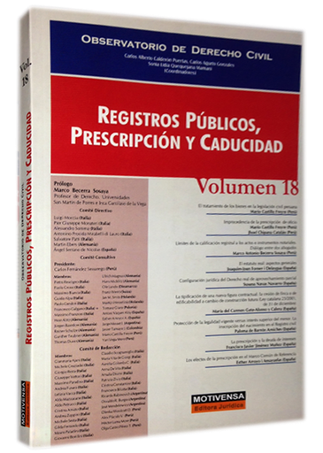 [9786124144097] REGISTROS PÚBLICOS, PRESCRIPCIÓN Y CADUCIDAD