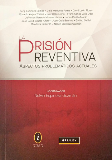 [9786124362217] LA PRISIÓN PREVENTIVA