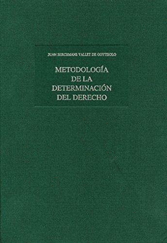[9788480041089] METODOLOGÍA DE LA DETERMINACIÓN DEL DERECHO