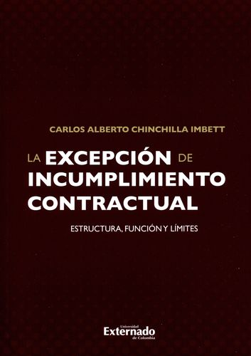 [9789587728781] LA EXCEPCIÓN DE INCUMPLIMIENTO CONTRACTUAL