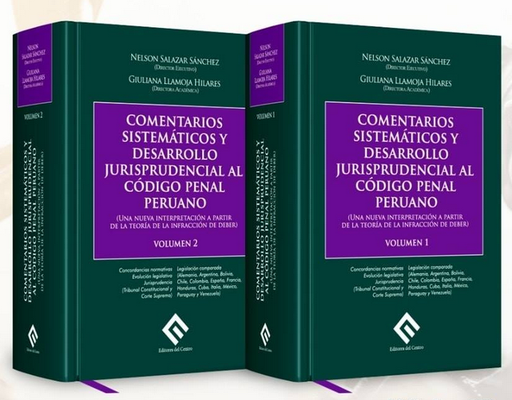 [9786124793677] COMENTARIOS SISTEMÁTICOS Y DESARROLLO JURISPRUDENCIAL AL CÓDIGO PENAL PERUANO (vols. 1 y 2)