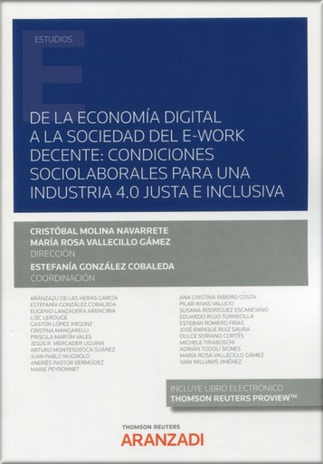 [9788413913032] DE LA ECONOMÍA DIGITAL A LA SOCIEDA DEL E-WORK DECENTE