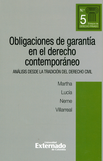 [9789587900224] OBLIGACIONES DE GARANTÍA EN EL DERECHO CONTEMPORÁNEO