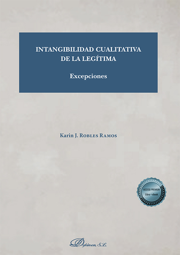 [9788413775265] INTANGIBILIDAD CUALITATIVA DE LA LEGÍTIMA