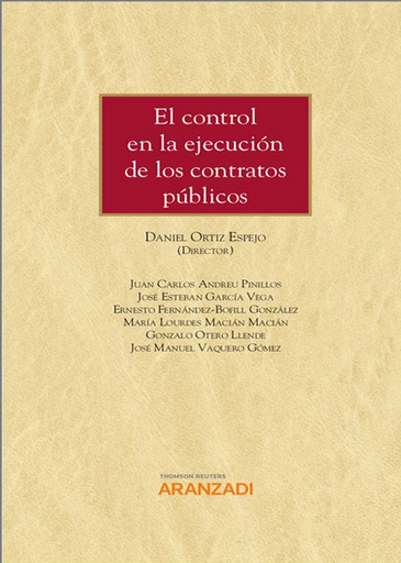 [9788413453255] EL CONTROL EN LA EJECUCIÓN DE LOS CONTRATOS PÚBLICOS