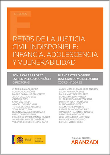 [9788411245517] RETOS DE LA JUSTICIA CIVIL INDISPONIBLE: INFANCIA, ADOLESCENCIA Y VULNERABILIDAD