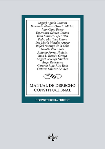[9788430985357] MANUAL DE DERECHO CONSTITUCIONAL